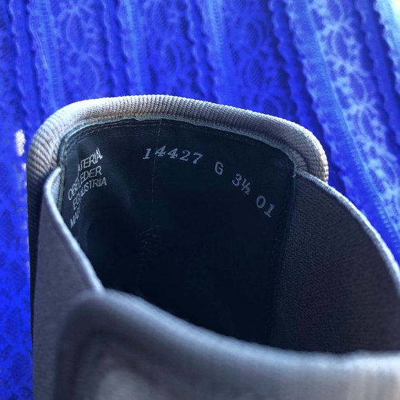 SOLD! Paul Green Suede Leather Ankle Boots/ Booties- Stretch Fit. Grey. Size 3.5 - Picture 9 of 12